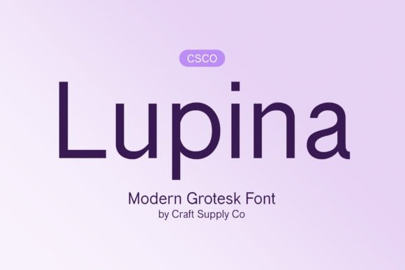 Discovering Lupina: A Typeface for Modern Sophistication