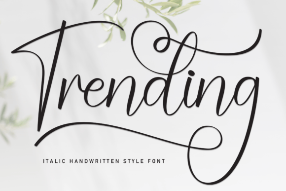 Discovering Trending: A Font with Timeless Elegance