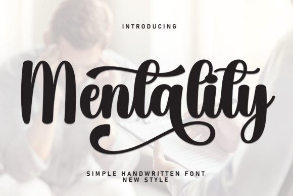 Mentality: A Handwritten Font for Modern Brand Elegance