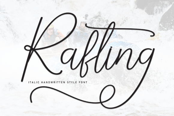 The Elegant Flow of Rafting: A Handwritten Font for Timeless Design